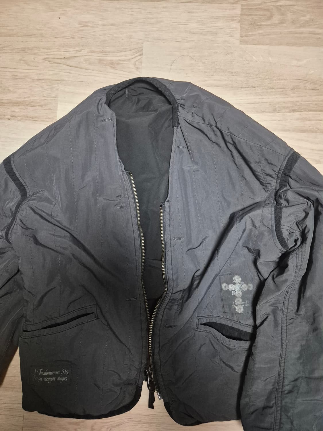 폴리테루 리버서블 라이너자켓 블랙 차콜 4사이즈 상품이미지2