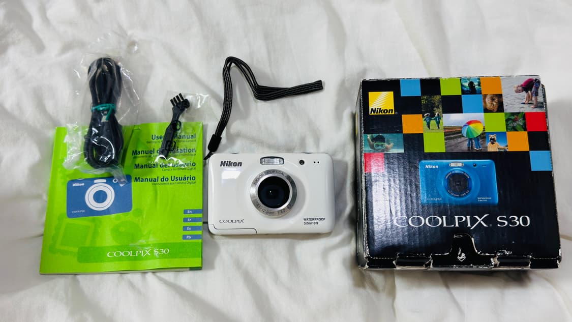 Nikon Coolpix S30 방수 디지털카메라 풀박 상품이미지7