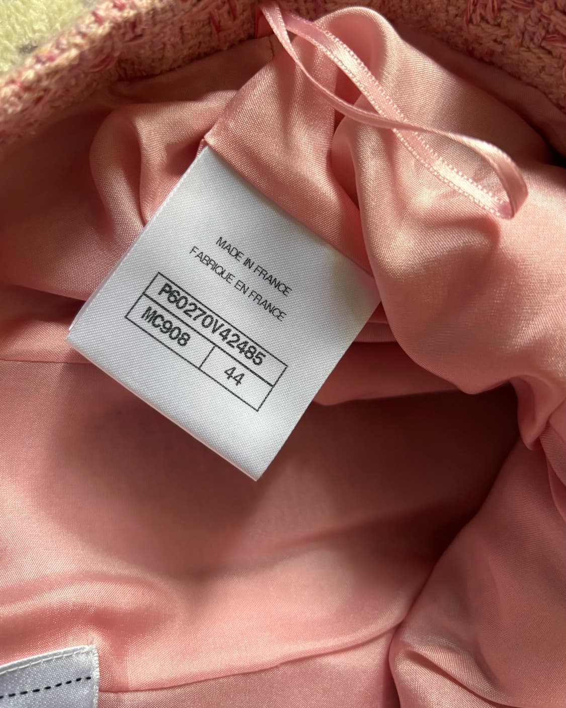 샤넬 2019 크루즈 look 40 핑크 트위드 스커트 FR44 상품이미지7