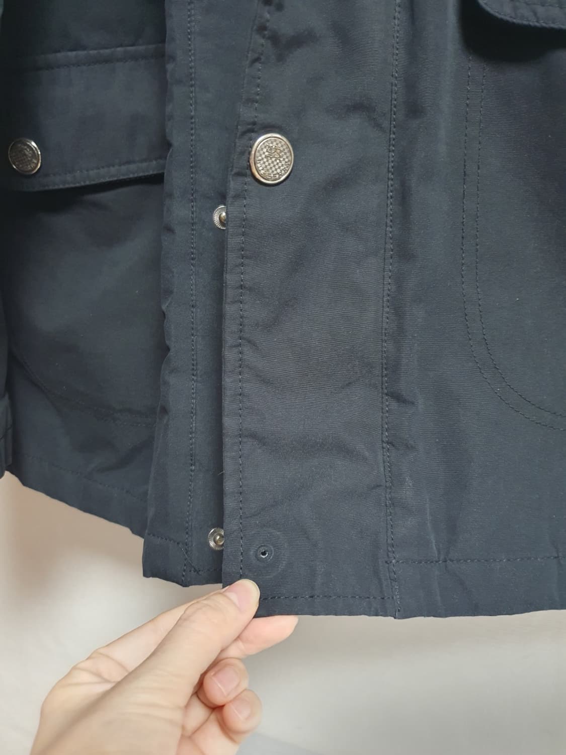 🖤 버버리 후드 자켓 블랙 체크안감 XL 상품이미지8