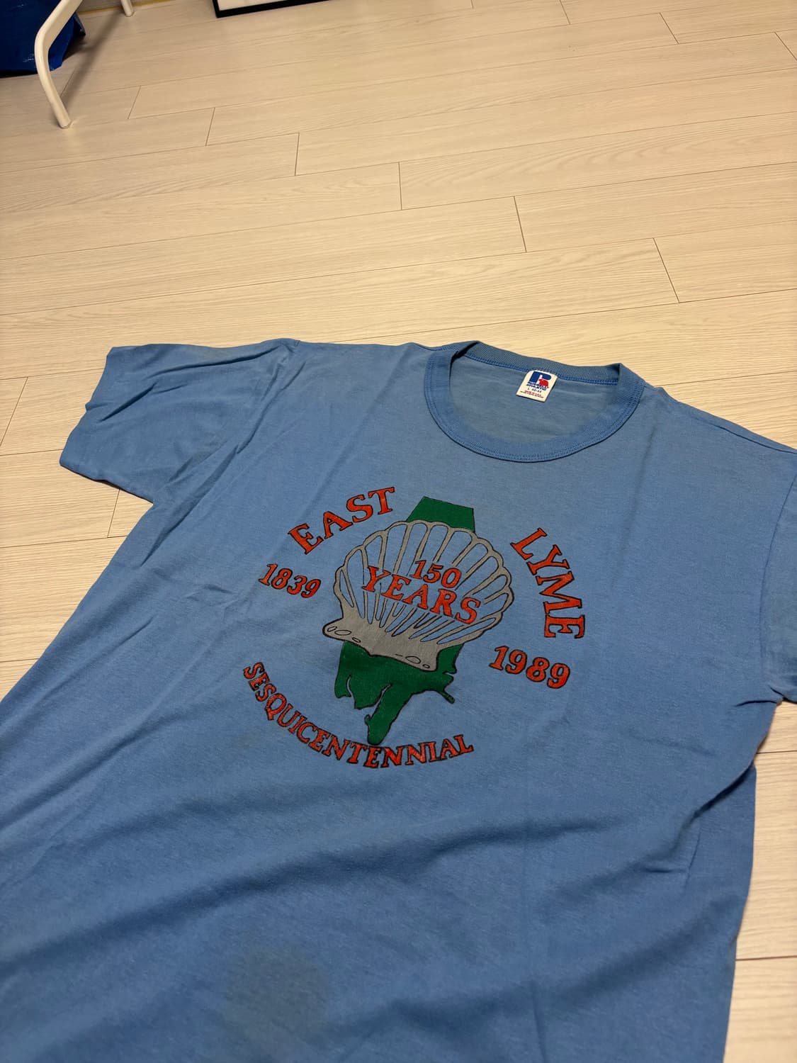 빈티지 러셀 프린팅 티셔츠 100 상품이미지1