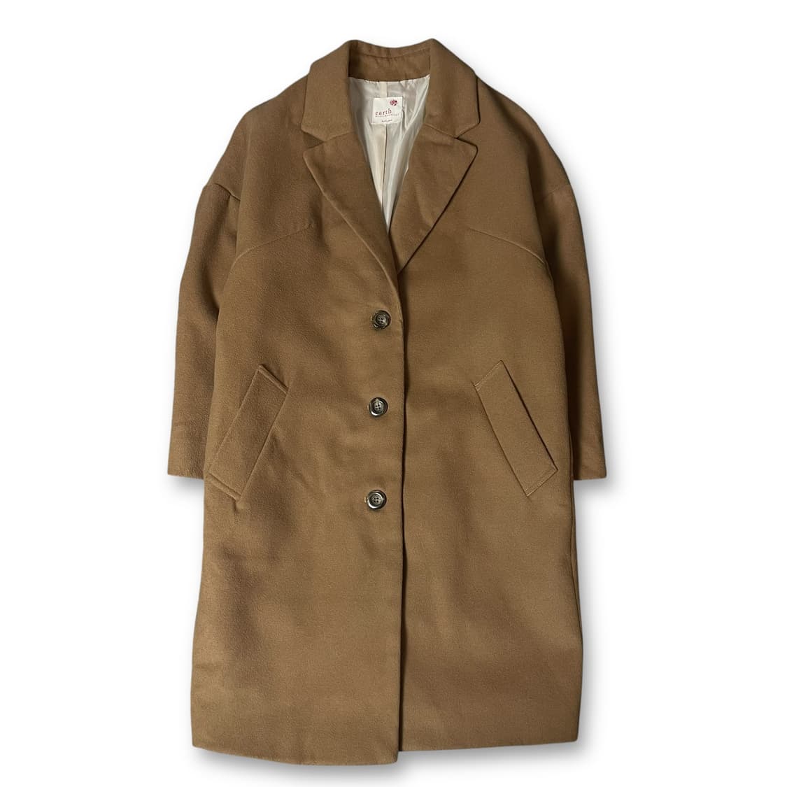 얼스뮤직앤이콜로지 베이지 싱글 코트 F 상품이미지1