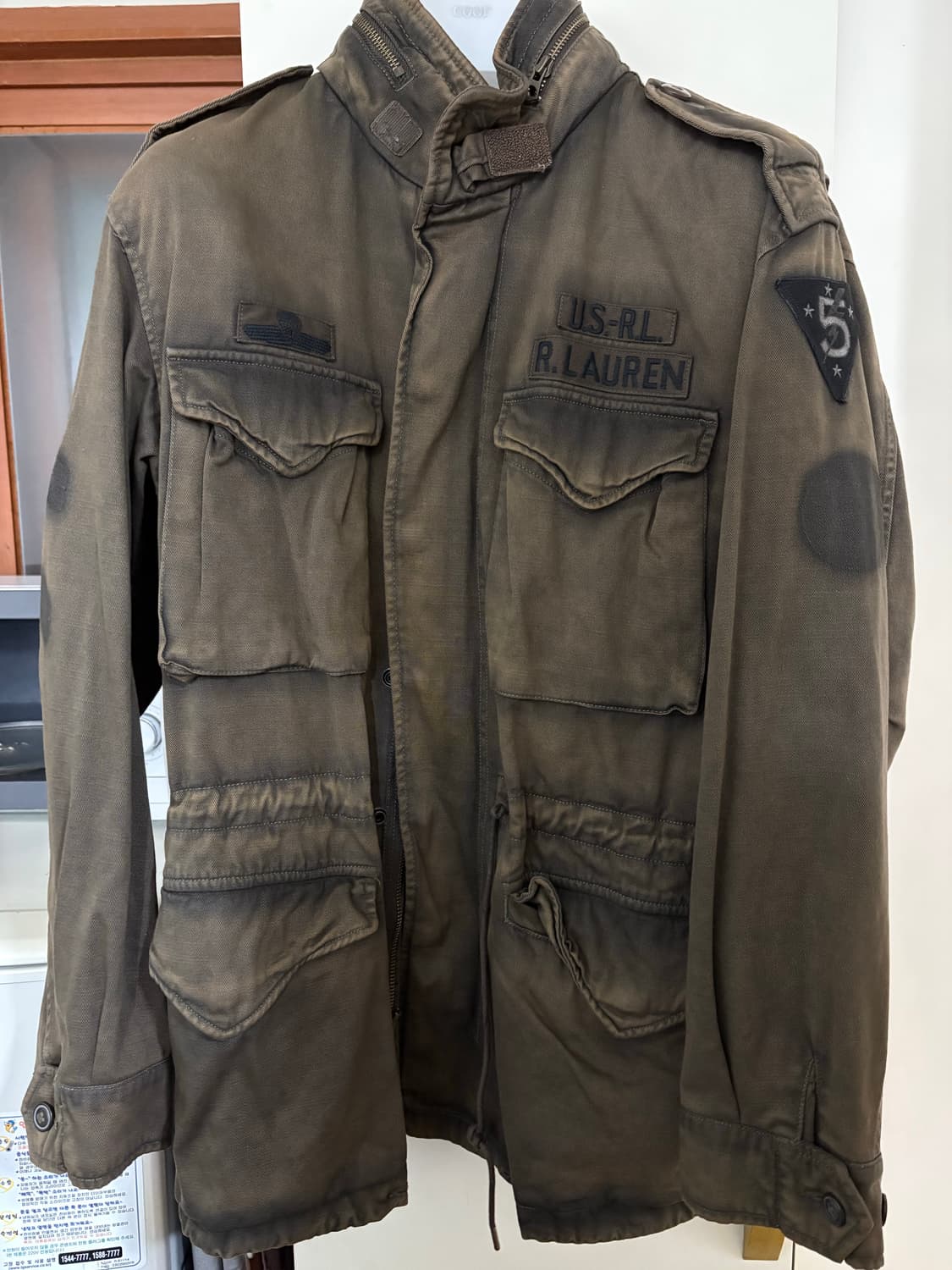 폴로 랄프로렌 컴뱃 M-65 이진욱 야상 M 상품이미지1
