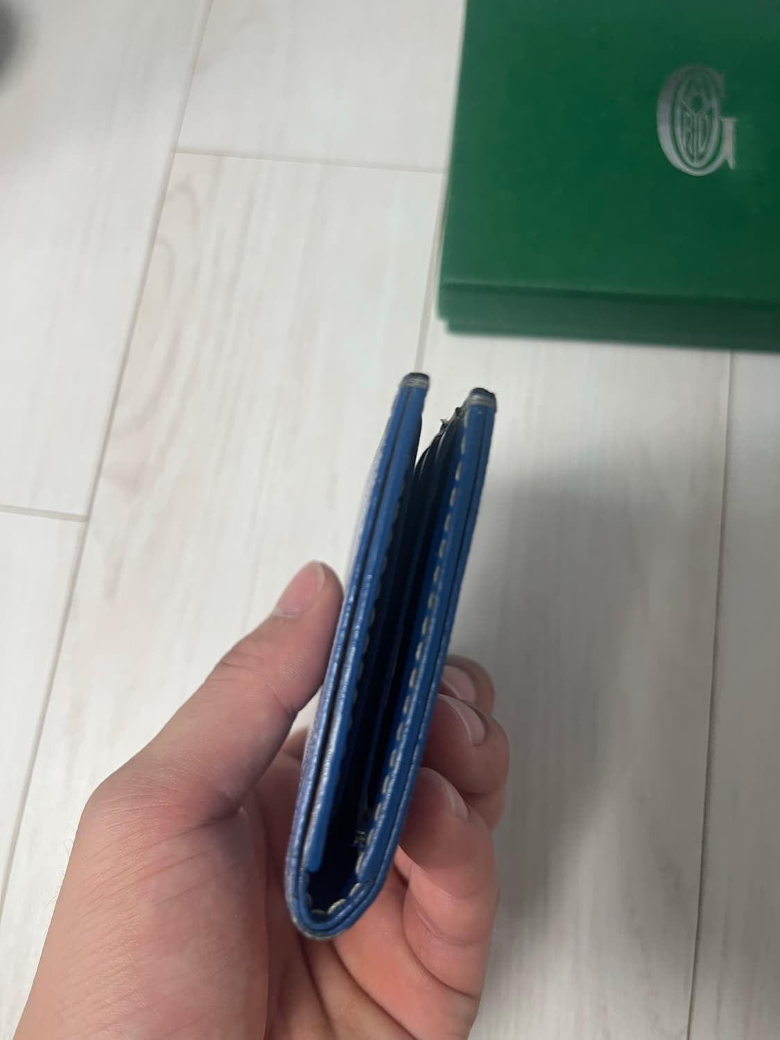 백화점판 고야드 생피에르 카드지갑 블루 상품이미지5
