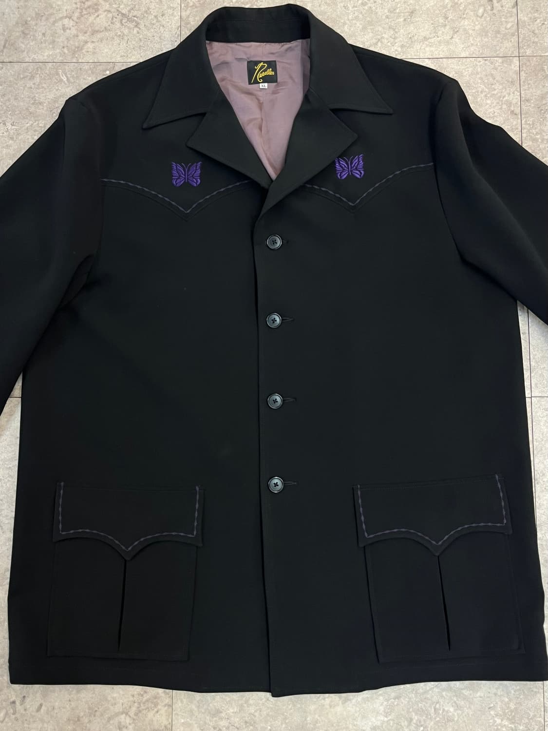 니들스 웨스턴 레저 자켓 블랙 XL #csz2479 상품이미지5