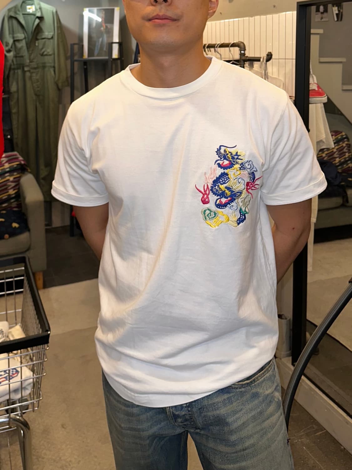 Toyo Enterprises Sukajan pattern T-shirt 상품이미지2