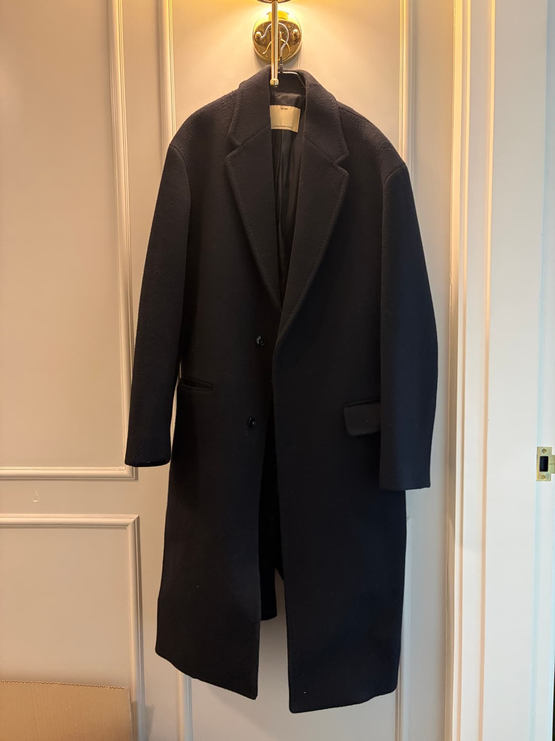 포터리 캐시미어 블렌드 울 코트 다크 네이비 - 2 상품이미지2