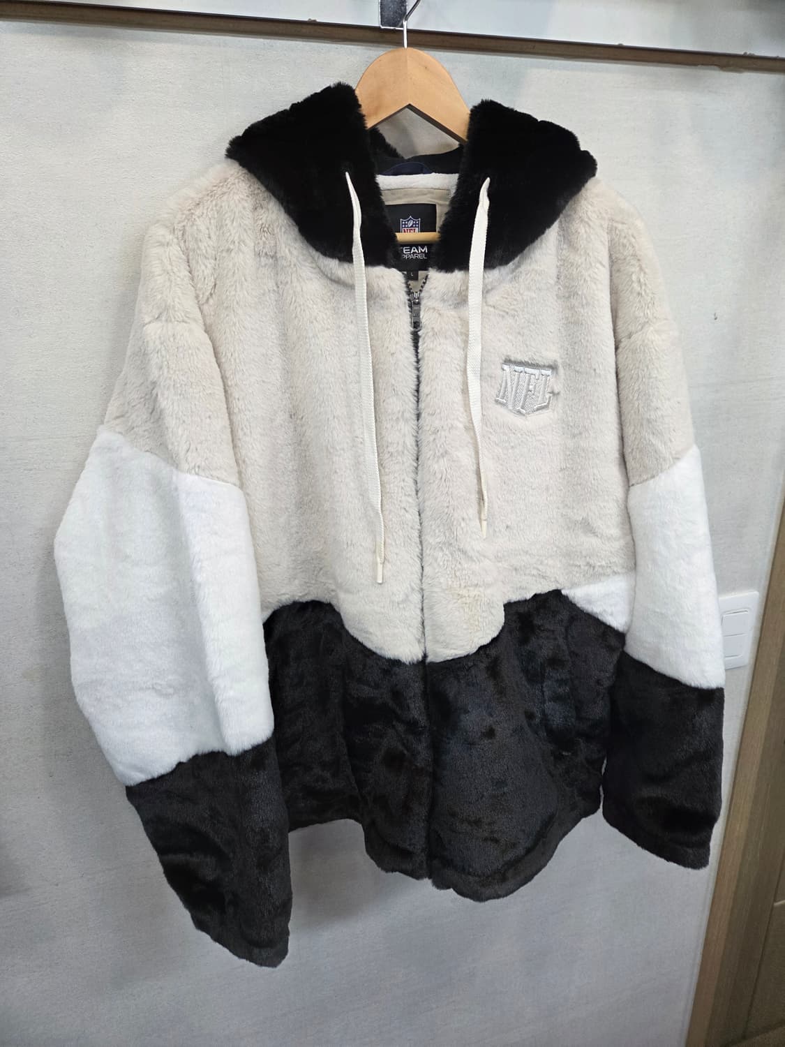 Nfl 엔트리 블록 페이크퍼 자켓 L 상품이미지5