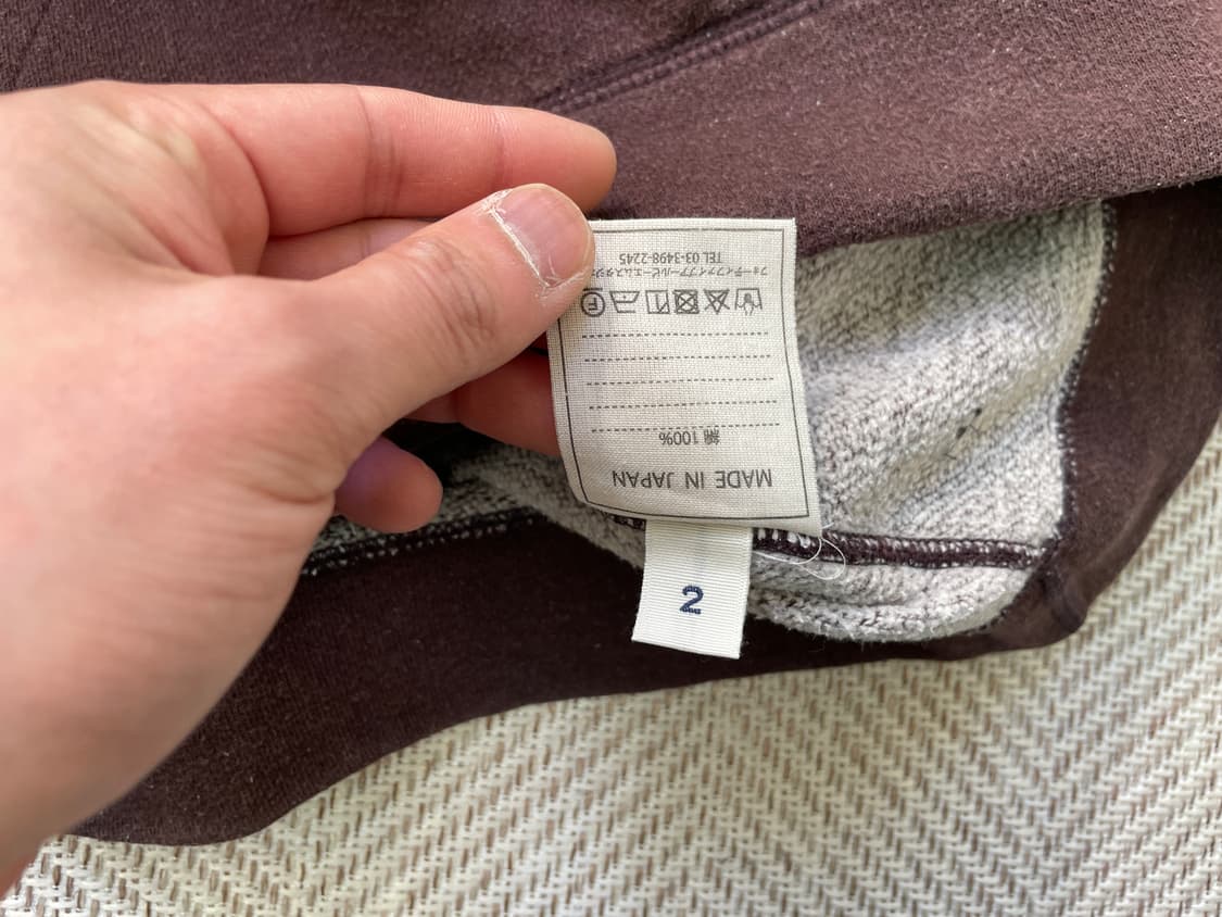 45rpm 브라운 후드티  J04028 상품이미지5