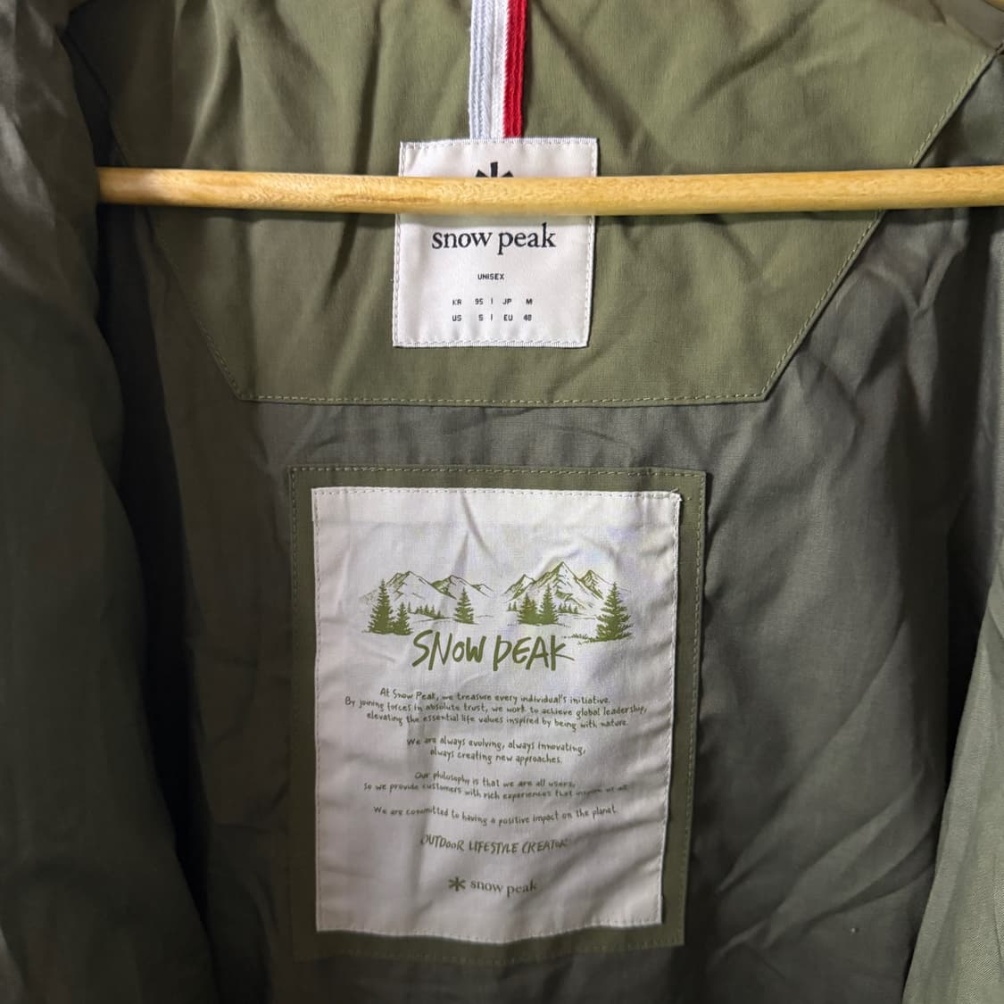 스노우피크 남성 피쉬테일 야상 점퍼 95 (남성 105정도) 상품이미지6