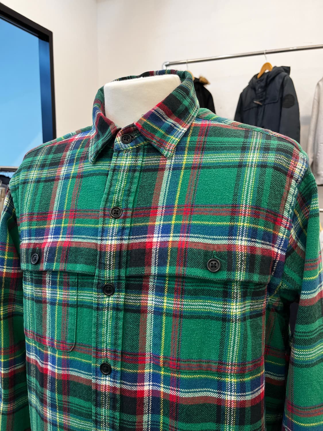 폴로 랄프 로렌 플란넬 체크 셔츠 상품이미지3