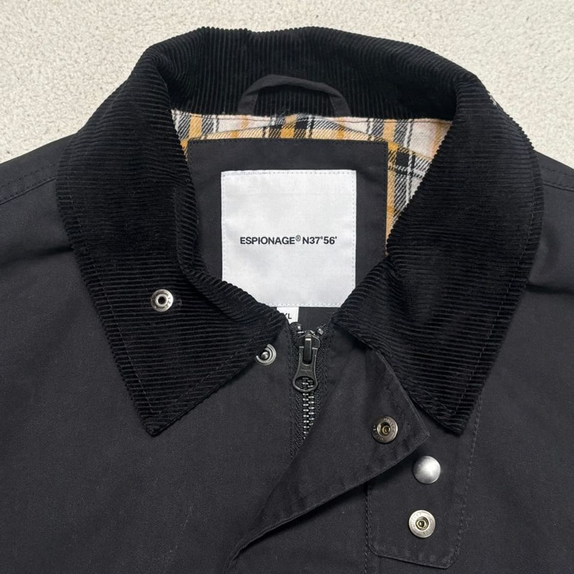 ESPIONAGE 헌팅 블루종 자켓 블랙 XL 상품이미지4
