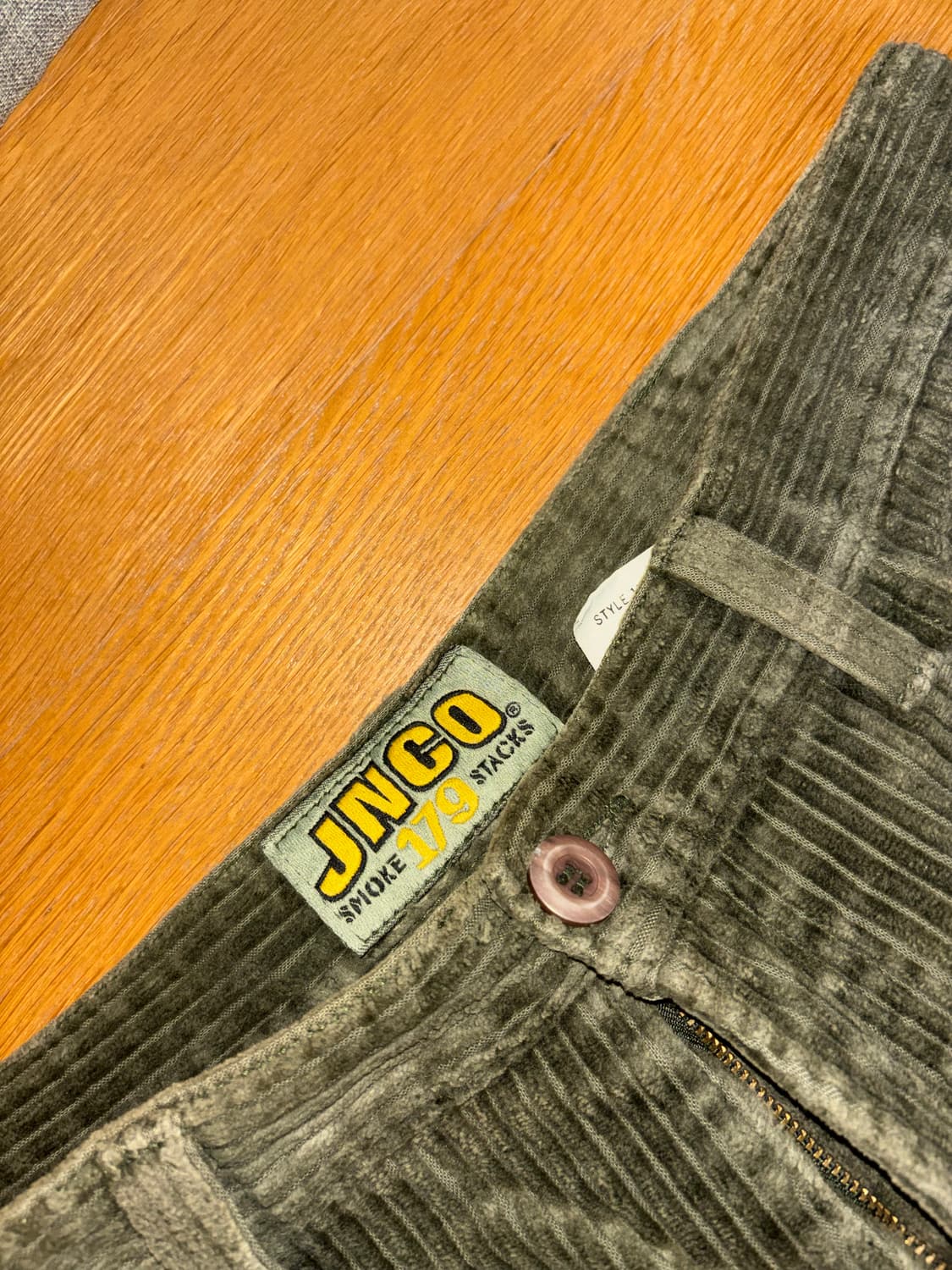 JNCO 179 빈티지 와이드 카키 코듀로이 바지 상품이미지2