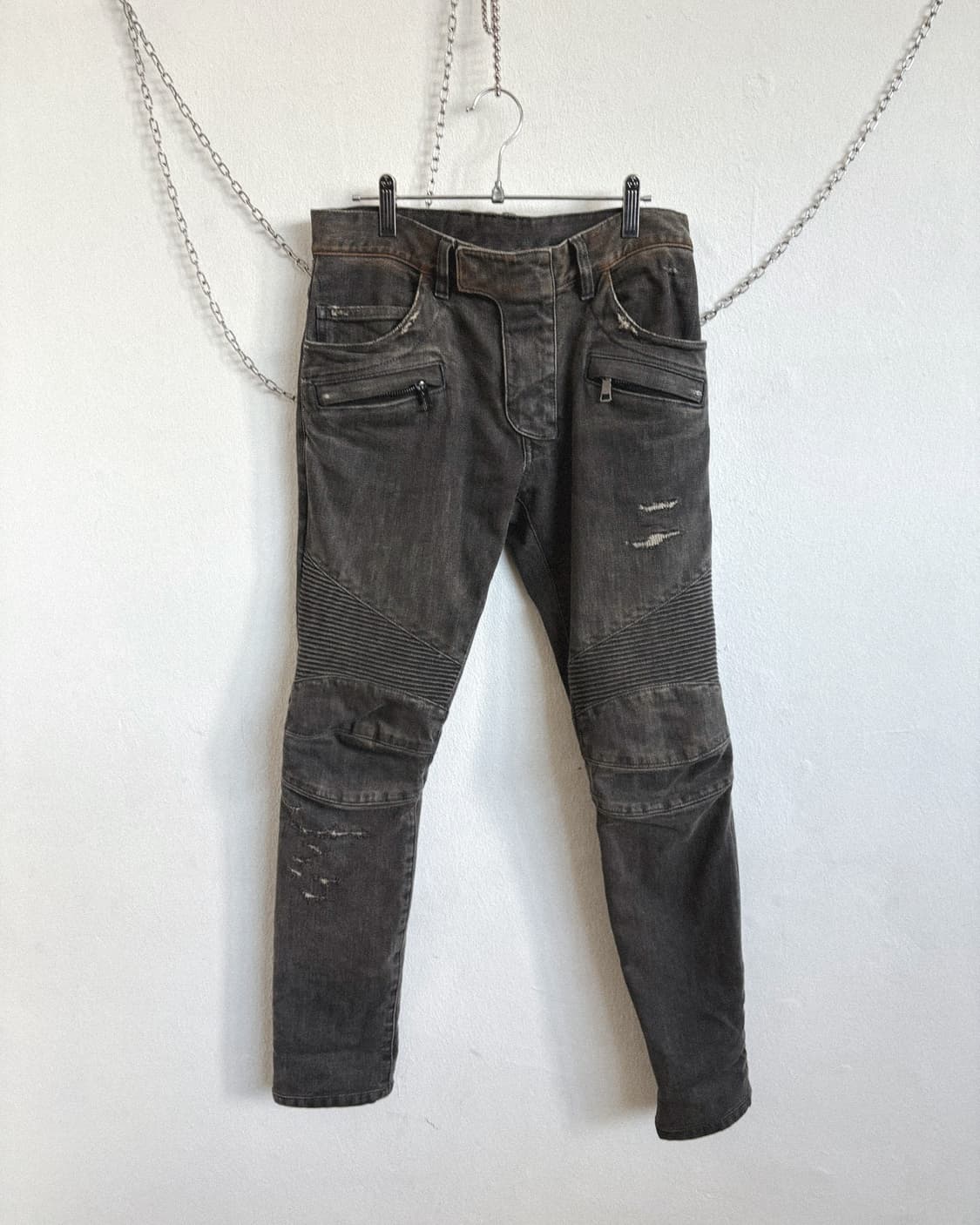 발망 더스티 디스트로이드 바이커 데님 상품이미지3