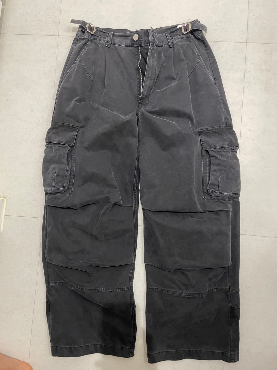 상태굿 M 밀로 가먼트 워시드 실루엣 팬츠 상품이미지8