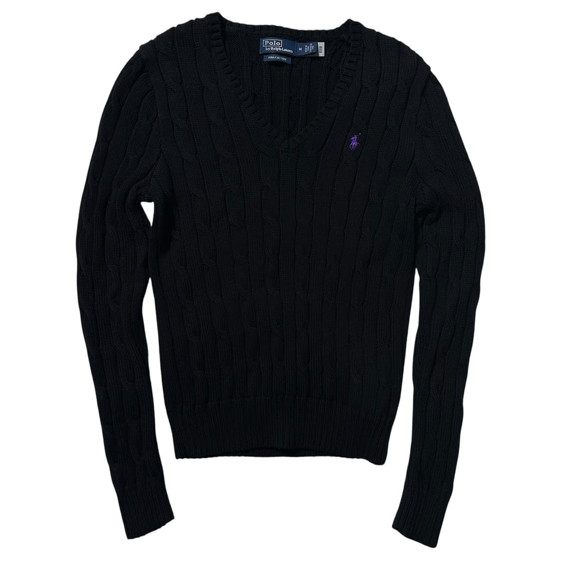 폴로 랄프로렌 케이블 V넥 니트 (신형QR) 상품이미지1