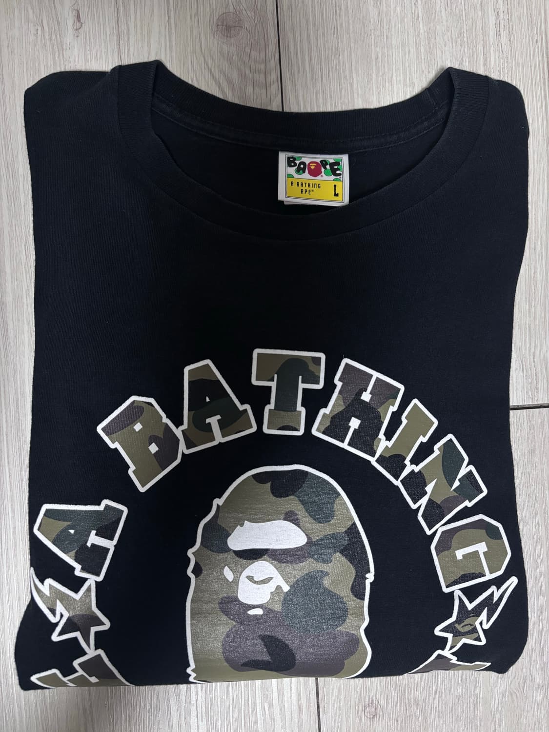 [정품] 베이프 빅션 카모 롱슬리브 L 상품이미지5