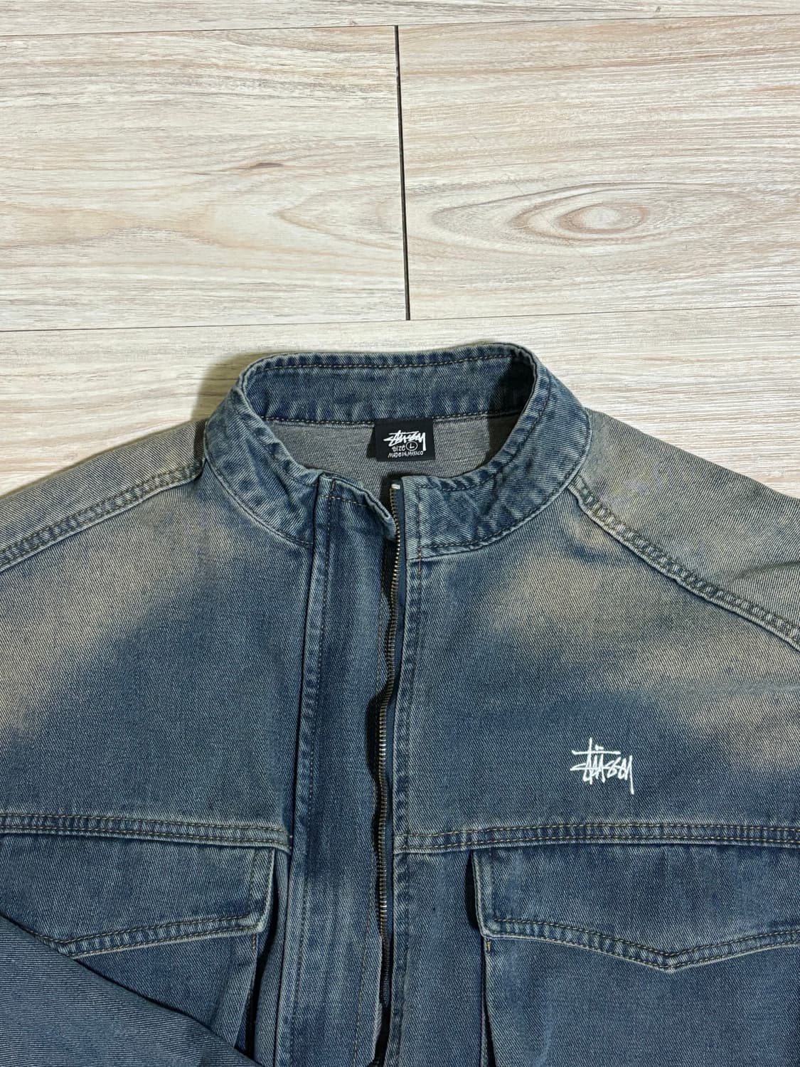 스투시 빈티지 청자켓 상품이미지1