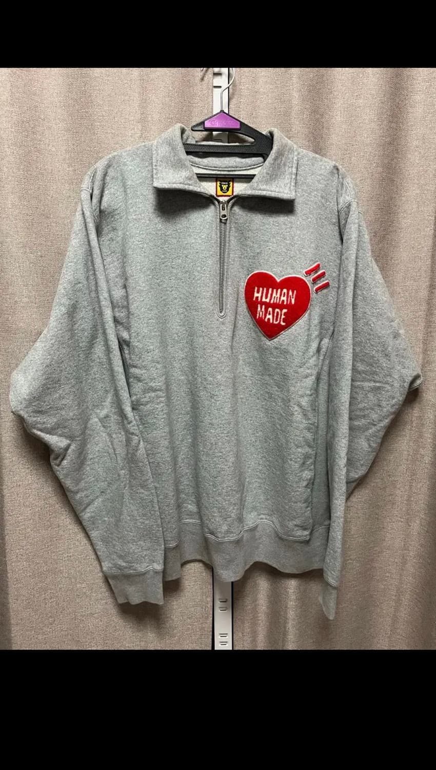 휴먼메이드 하프 집 스웨트셔츠 맨투맨 human made 상품이미지2