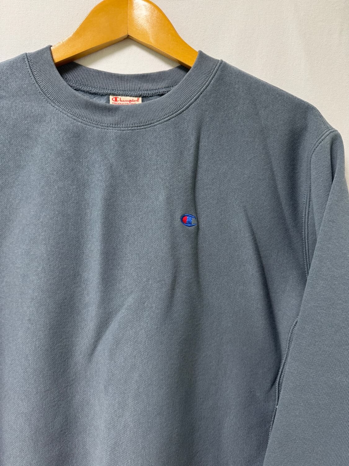 챔피온 리버스 위브 맨투맨 블루택 M 상품이미지5