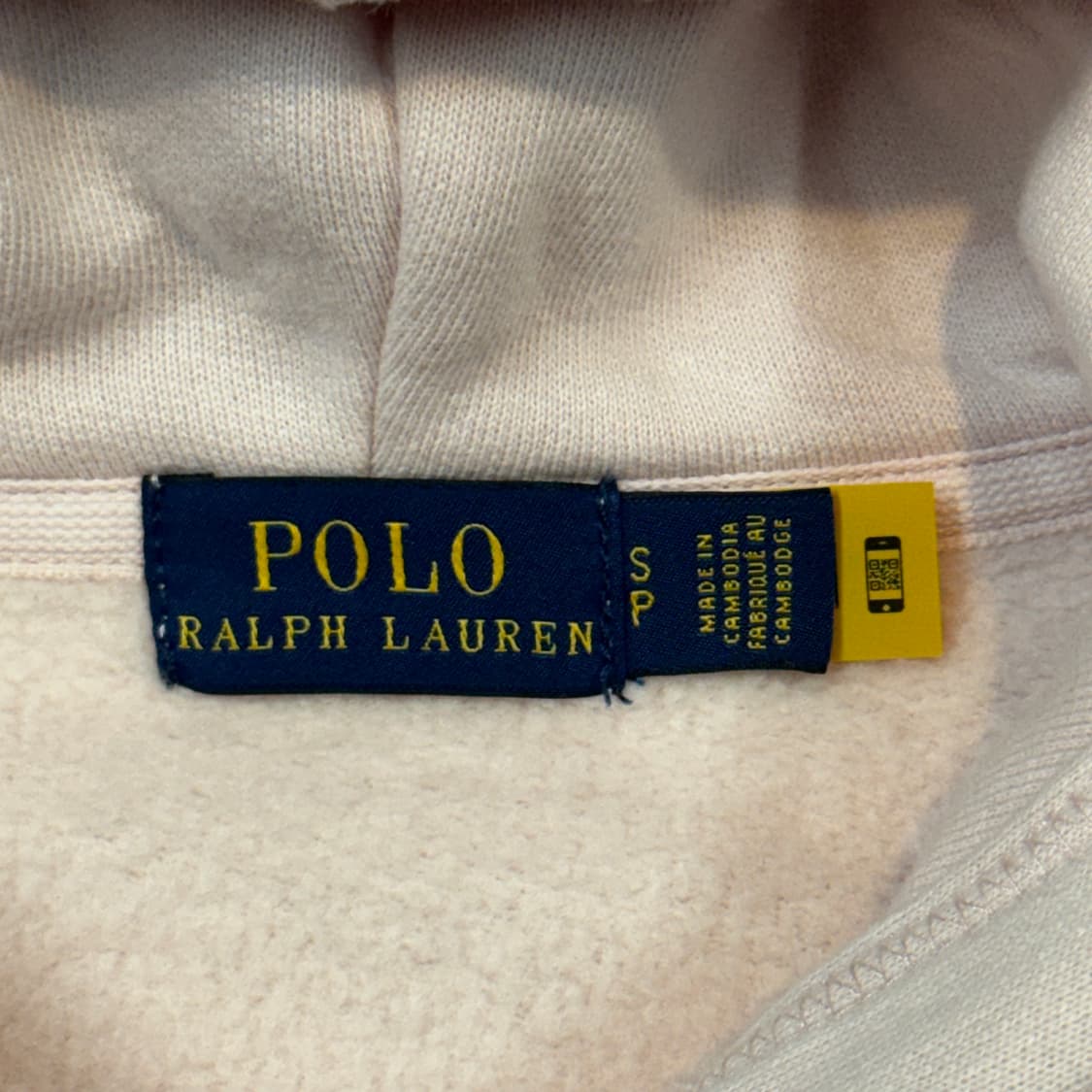 S) 폴로 랄프로렌 연한 핑크 후드집업 신형 큐알탭 상품이미지7