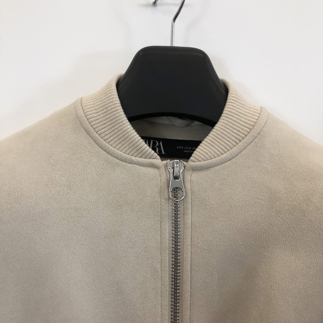 자라 에코스웨이드 블루종자켓 오버 S  상품이미지3