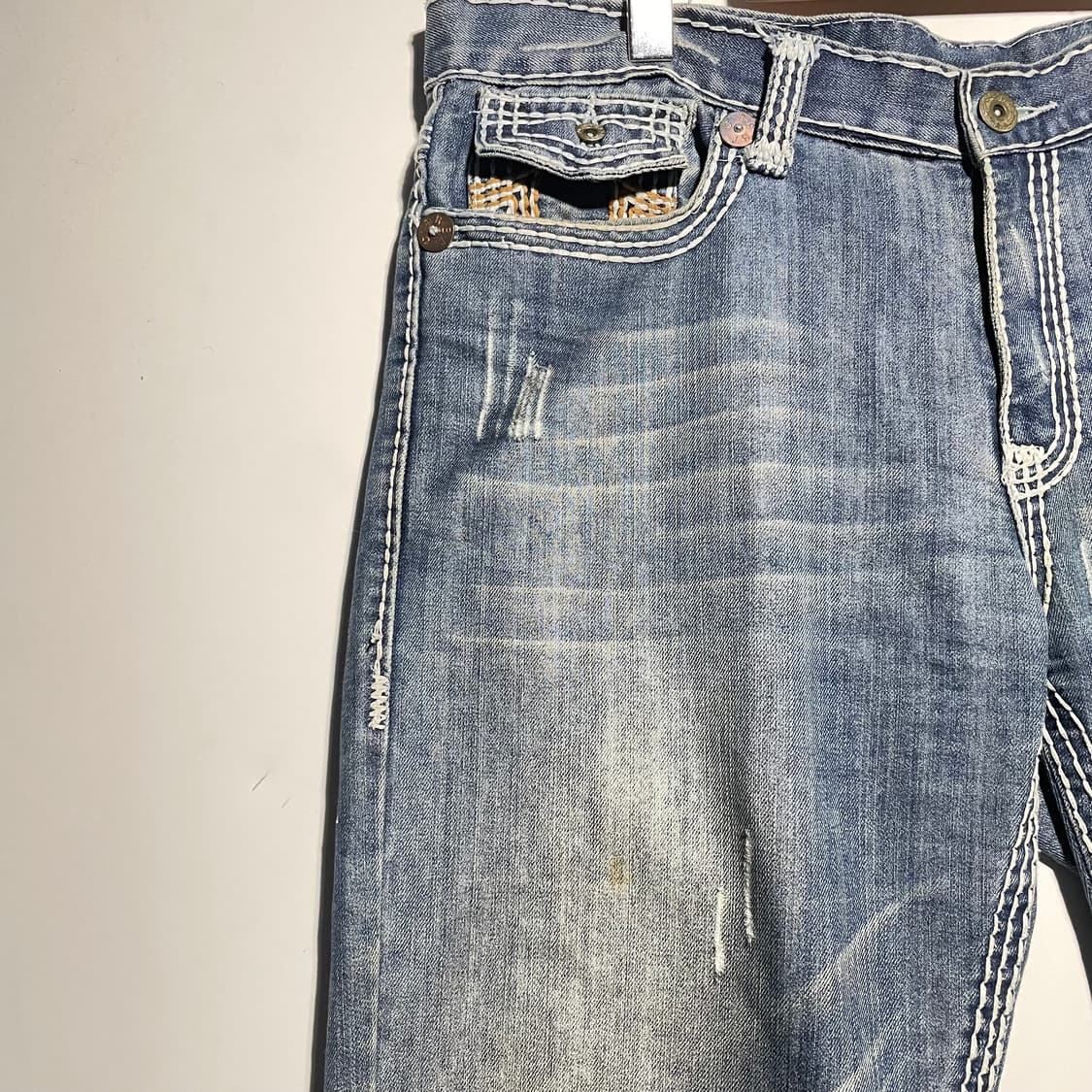 트루릴리전 USA 빅사이즈 데님팬츠 38 상품이미지4