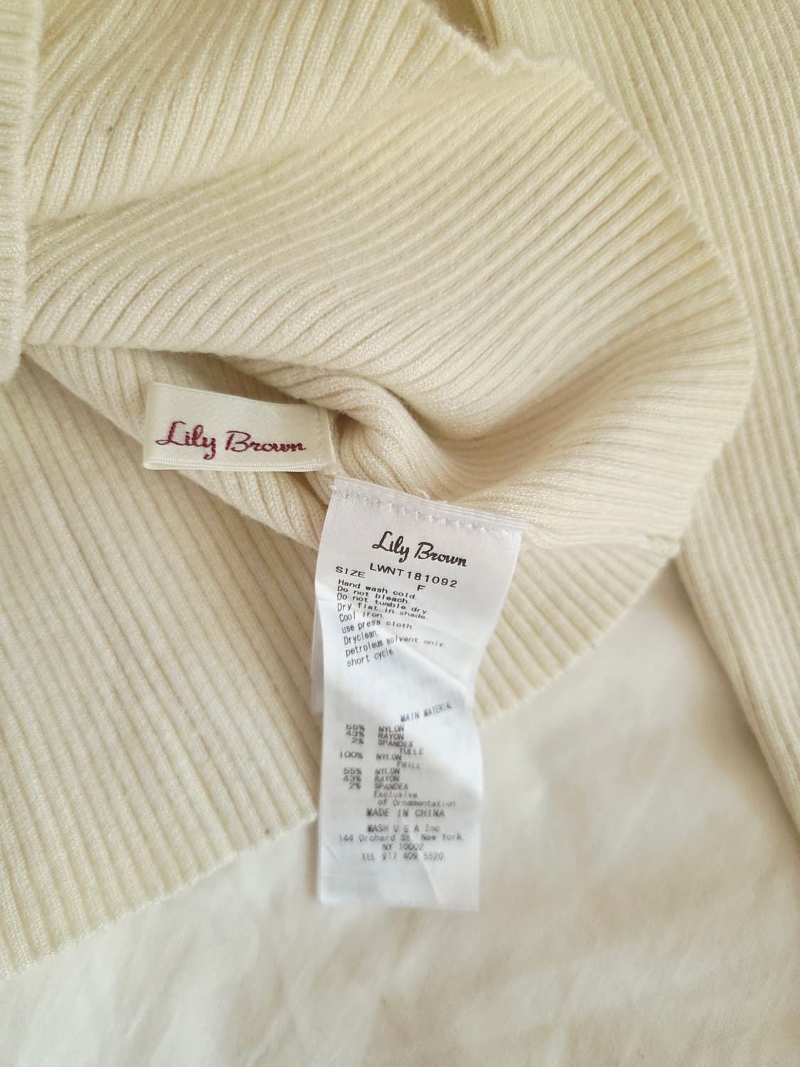 Ivory Square-Neck Ruffle Knit Top 상품이미지2