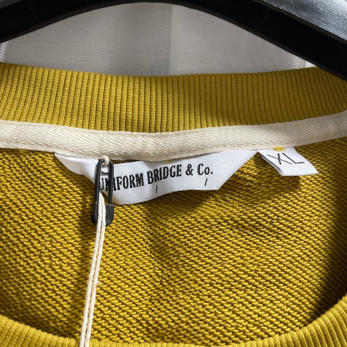 유니폼브릿지/ 스트링 리버스 스웻셔츠 머스타드/ X 상품이미지5