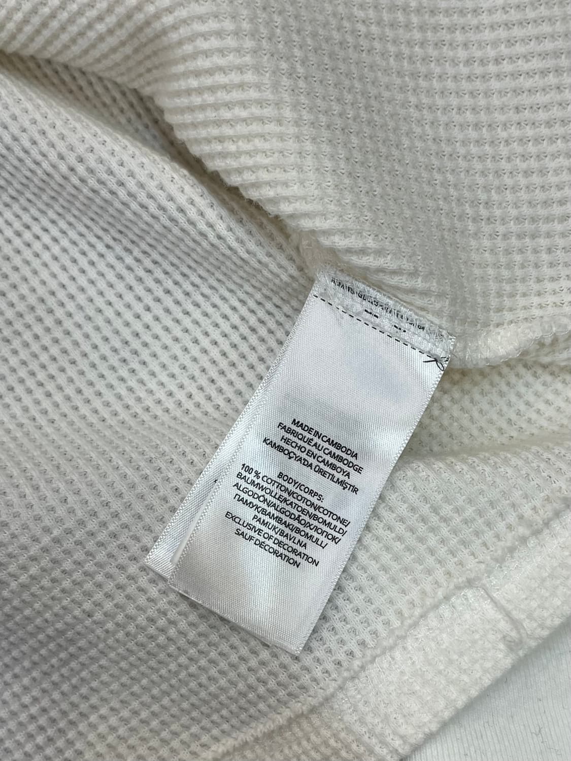 폴로 랄프로렌 와플티 화이트 XL #csz1979 상품이미지5