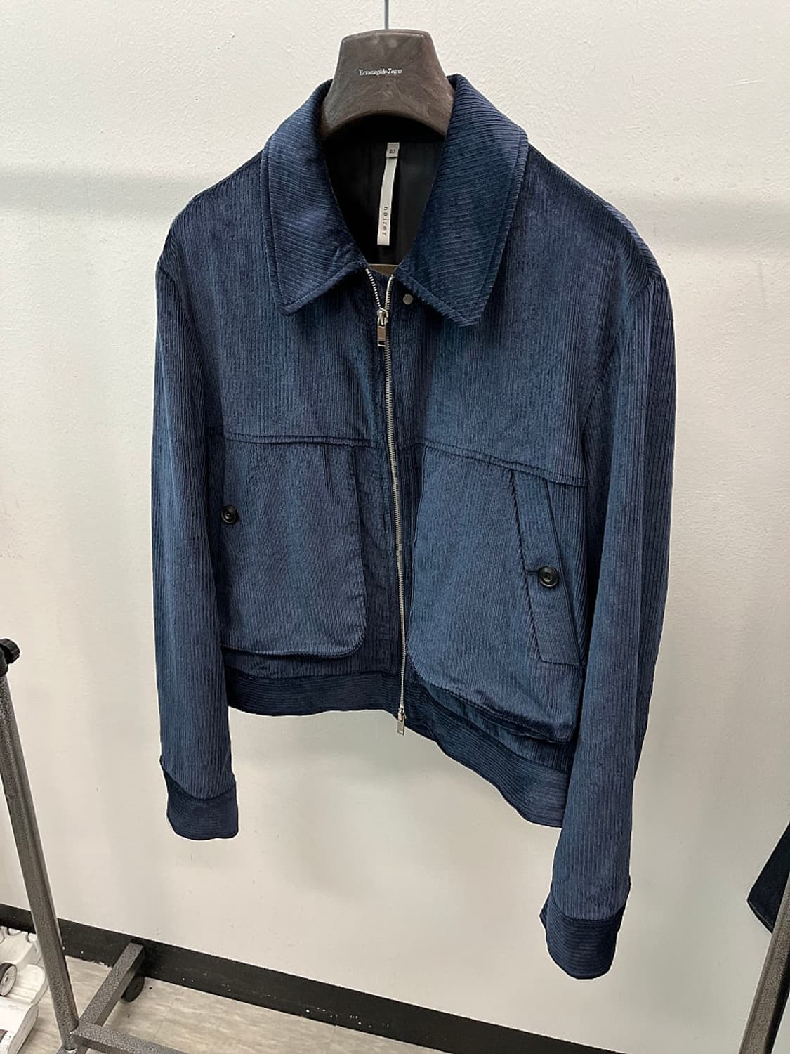 100) 노이어 리브드 집업 플라이트 자켓  상품이미지1