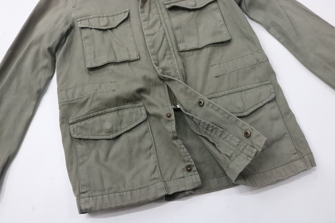 BAYFLOW 베이플로우 빈티지 헤링본 카키 M-65 필드 자켓 (2) 상품이미지6