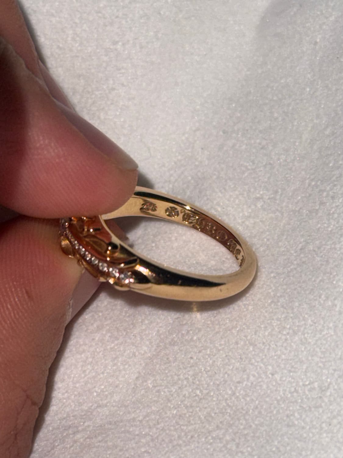 크롬하츠 22k 베이비플로랄 다이아 us6.5 오리지널 상품이미지5