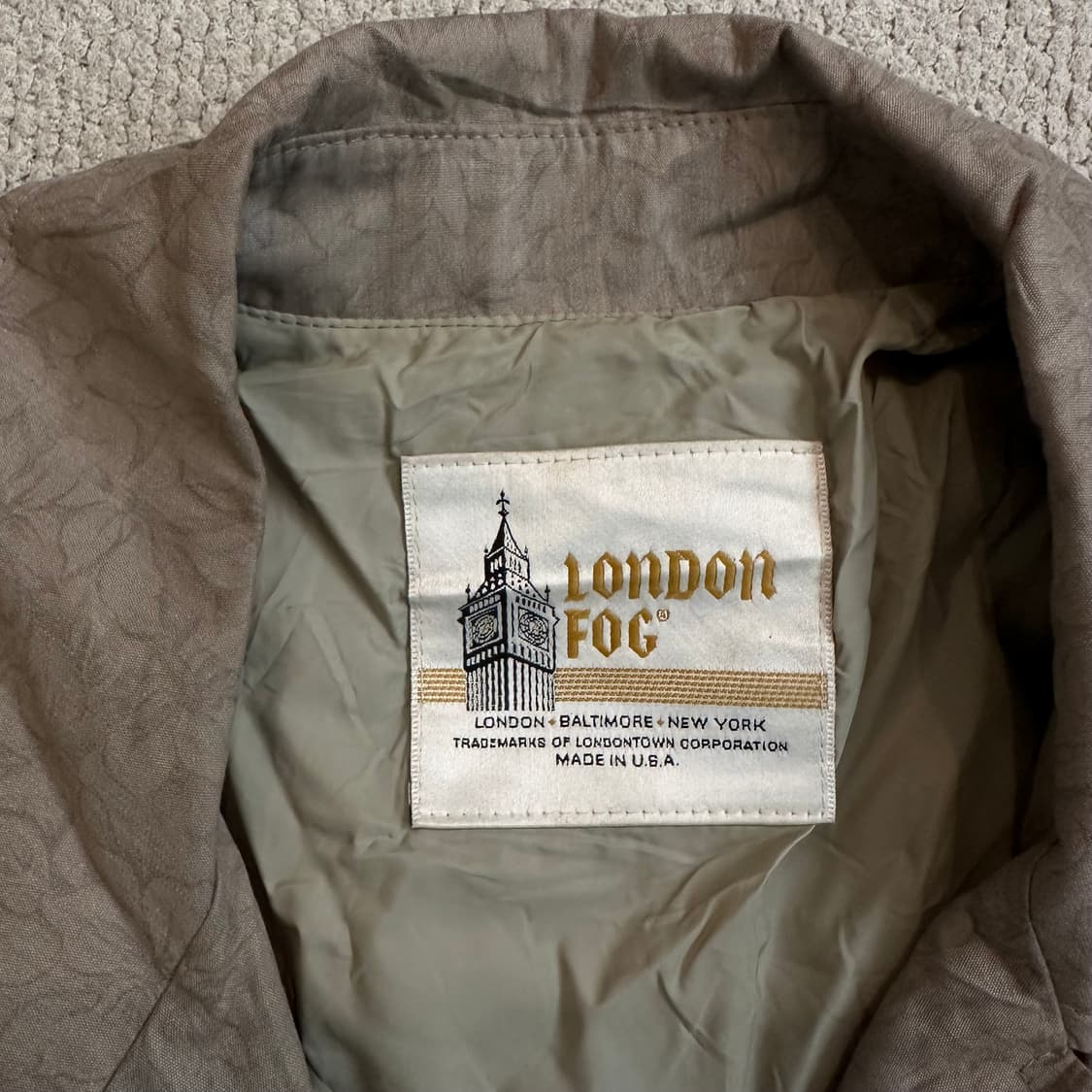 70~80s USA 런던포그 (LONDON FOG) 트렌치 코트 상품이미지3