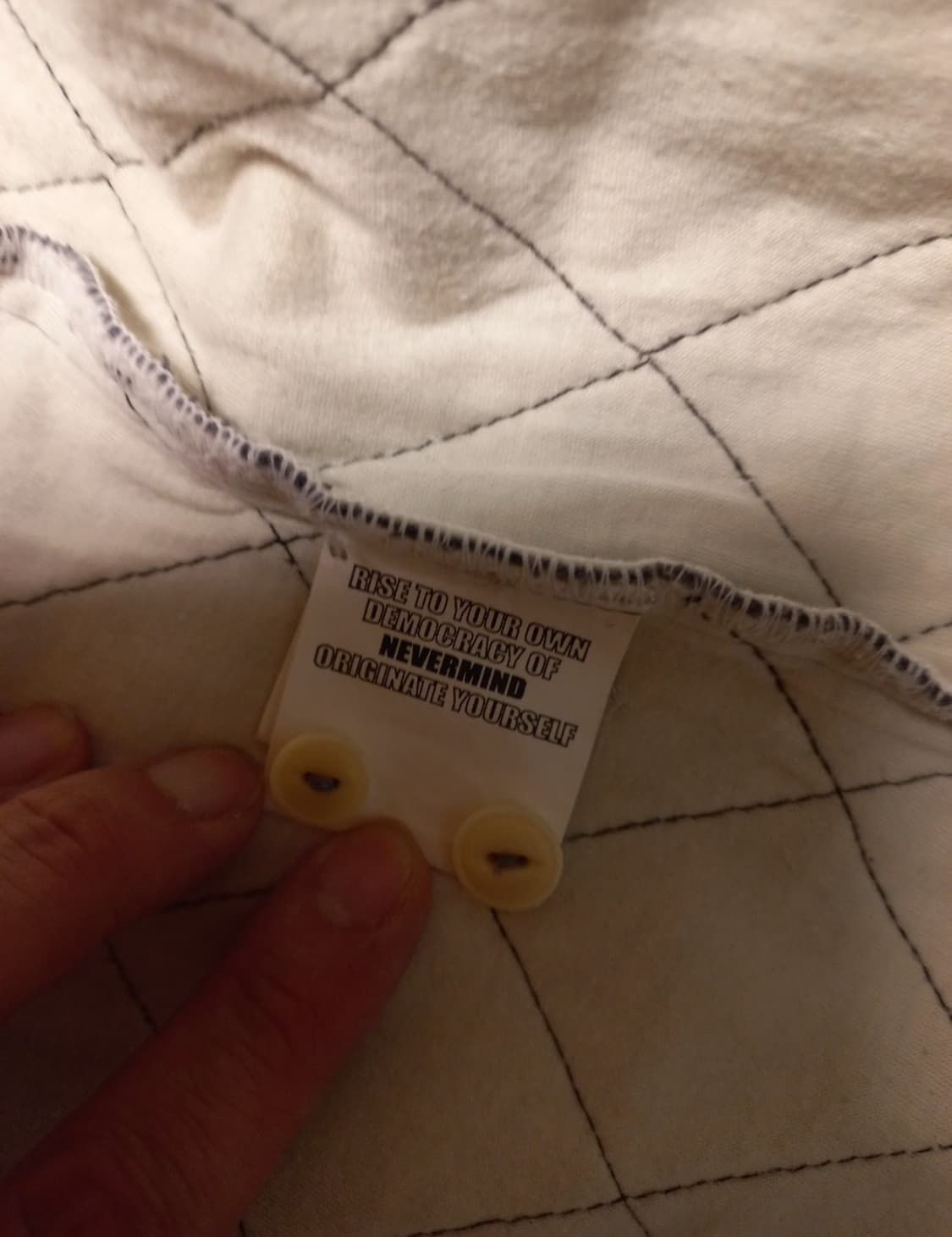 [M] 네버마인드 그레이 퀼티드 셔츠 상품이미지6