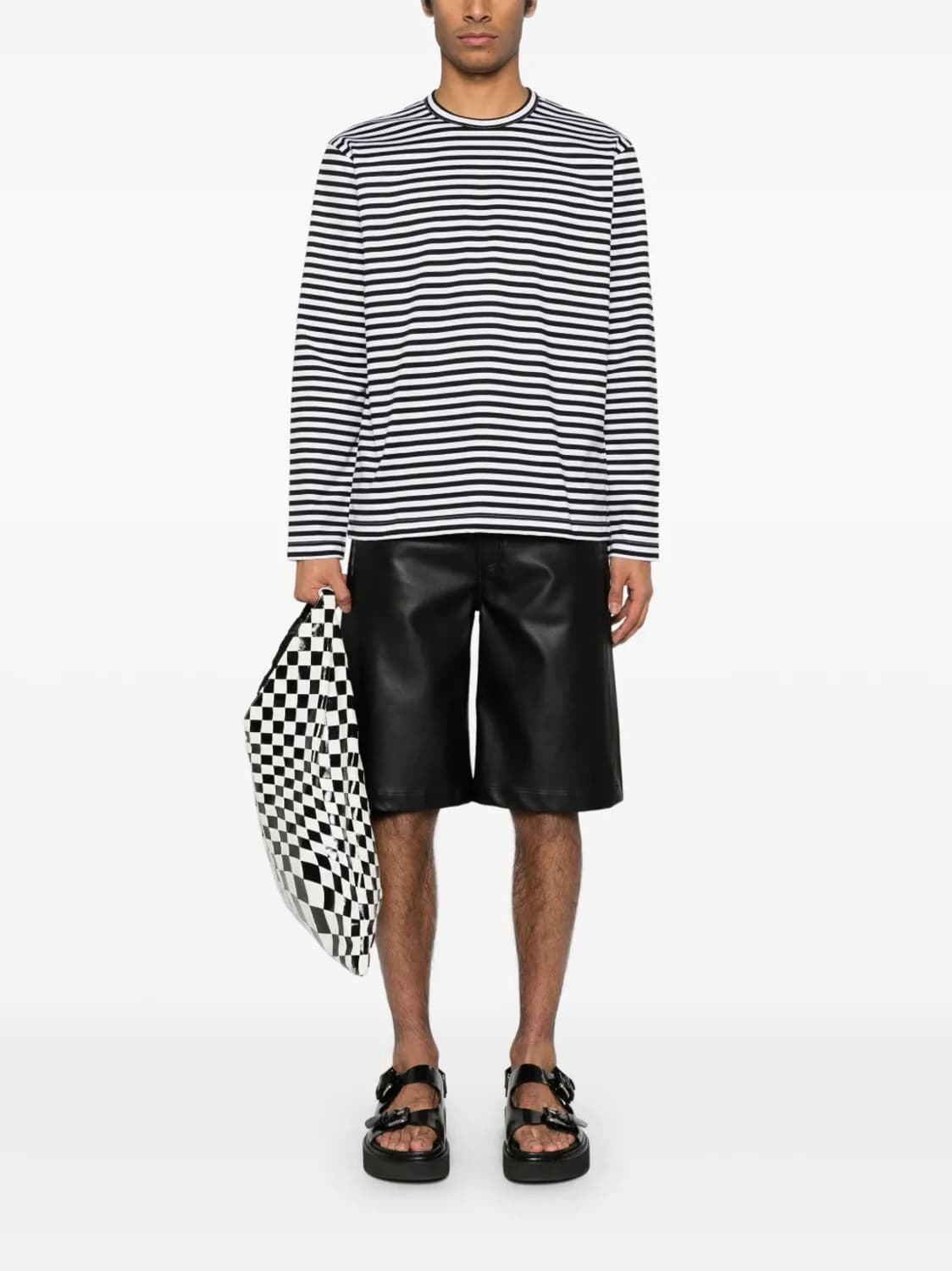 준야 와타나베 x 꼼데가르송 스트라이프 긴팔 M] 상품이미지5