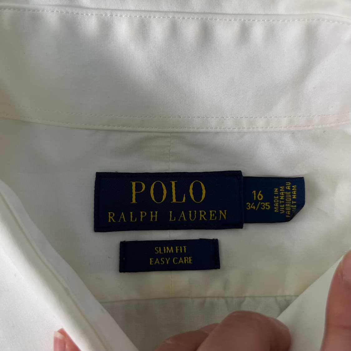 105 폴로랄프로렌 슬림핏 코튼 화이트 셔츠 상품이미지4