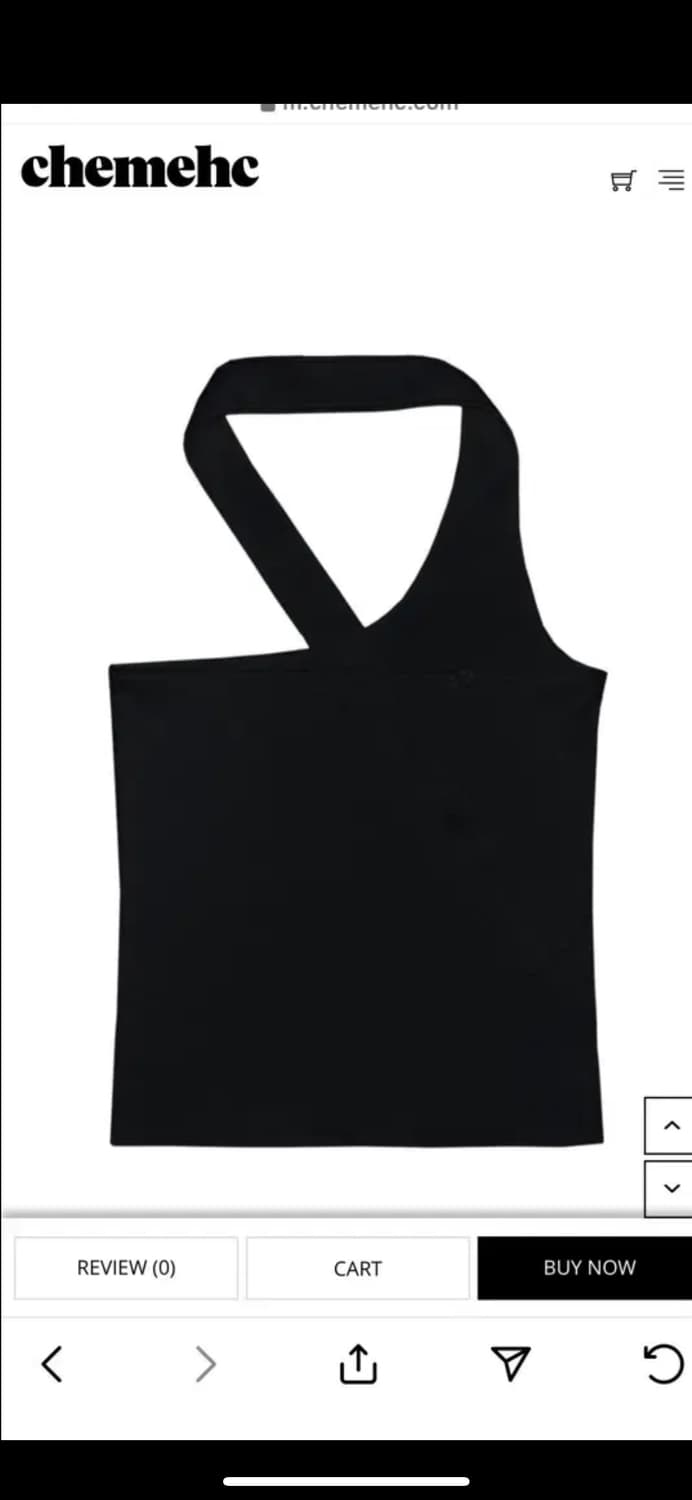 체메씨 레이스 홀터탑 블랙 상품이미지4