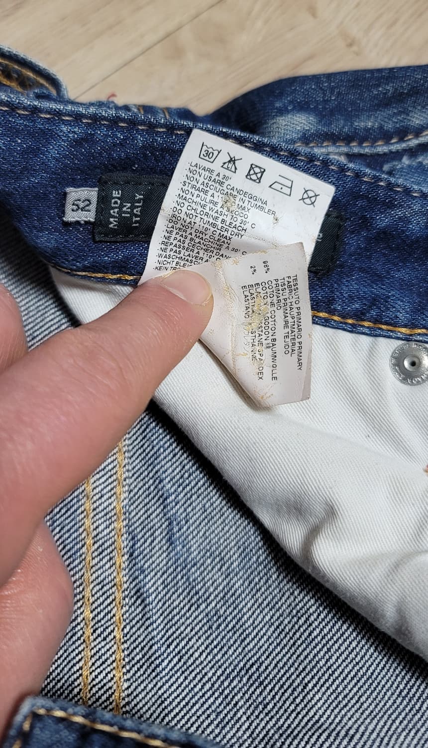 Dsquared2 야구진3 슬림핏 남성 데님 청바지 EU 52 상품이미지10