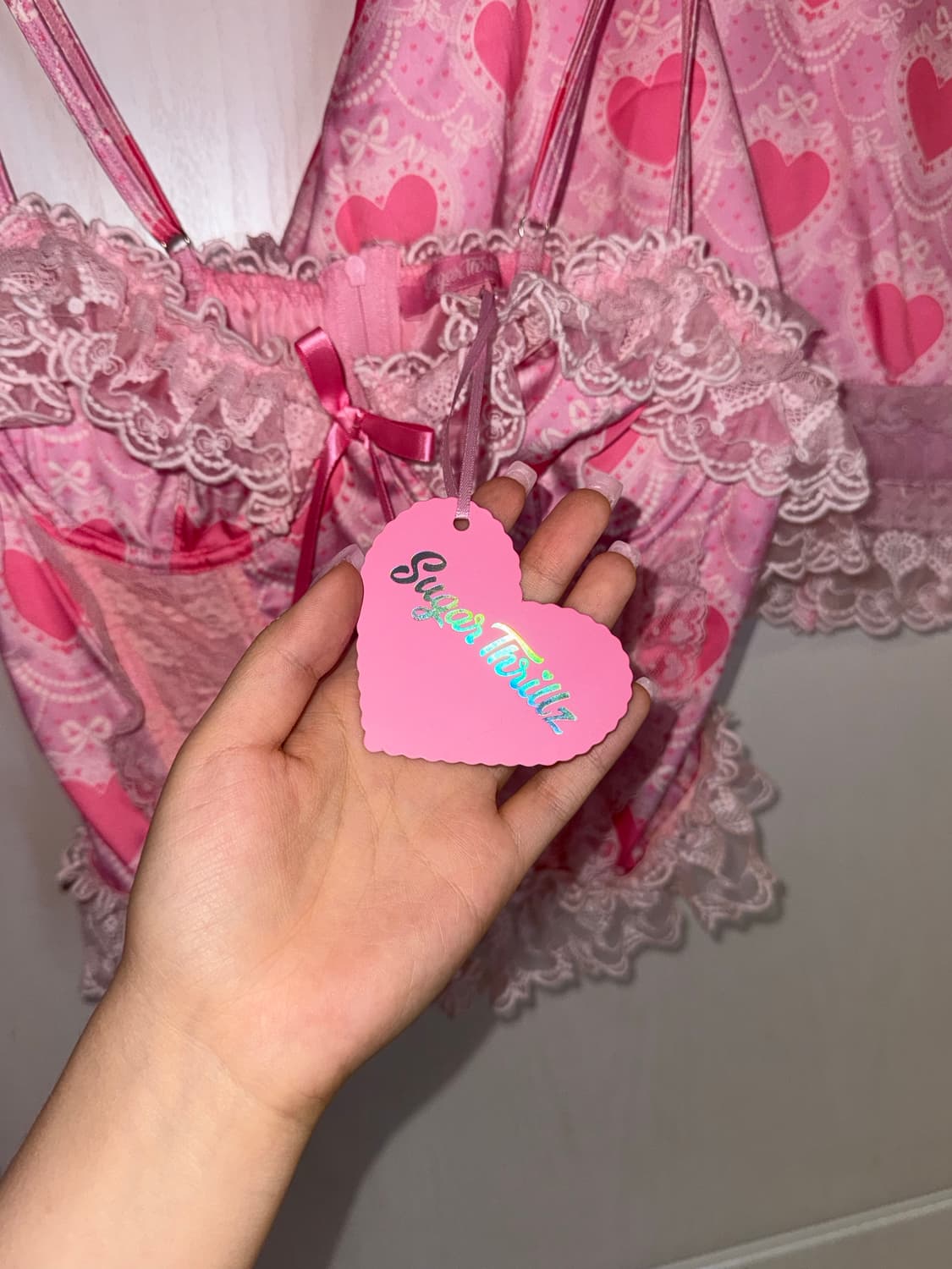 돌스킬 dollskill 슈가트릴즈 발렌타인 셋업 세트 상품이미지3