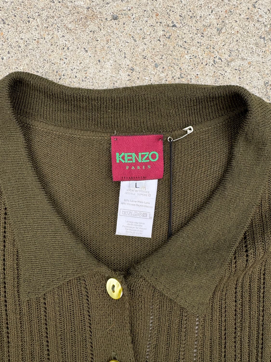 90‘s 겐조 가디건 made in FRANCE 상품이미지4