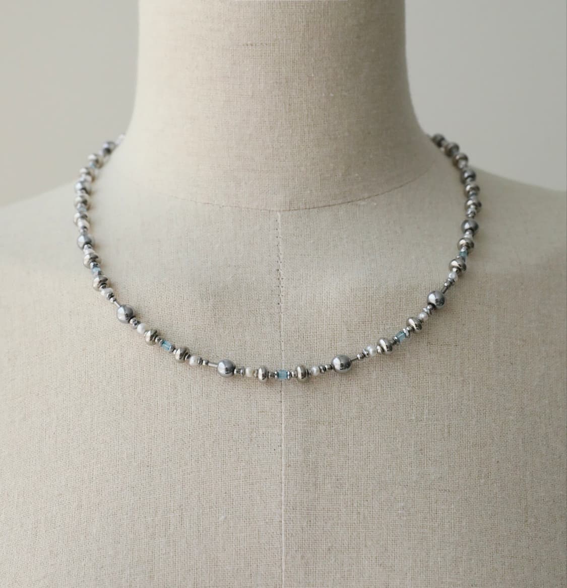 CASIOPEIA Bluerondo Topaz Pearl necklace 상품이미지2