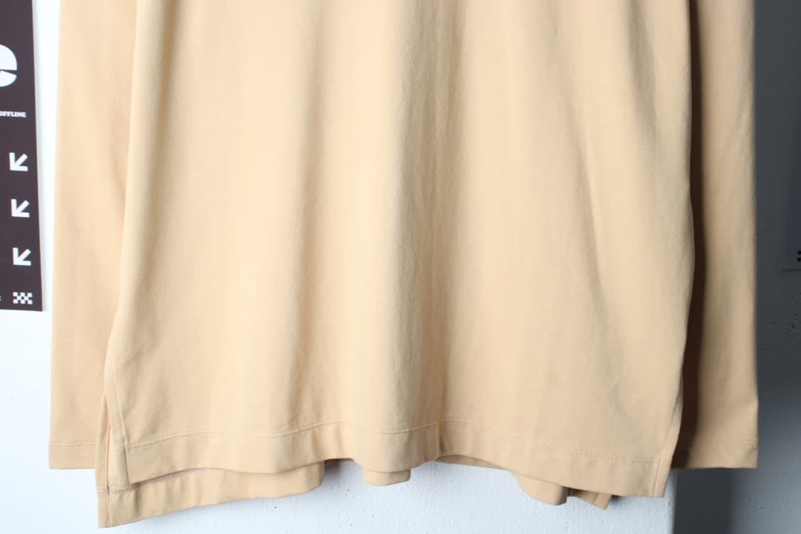 (XL) 유니클로 긴팔티셔츠 베이지 무지 기본-H32952 상품이미지4