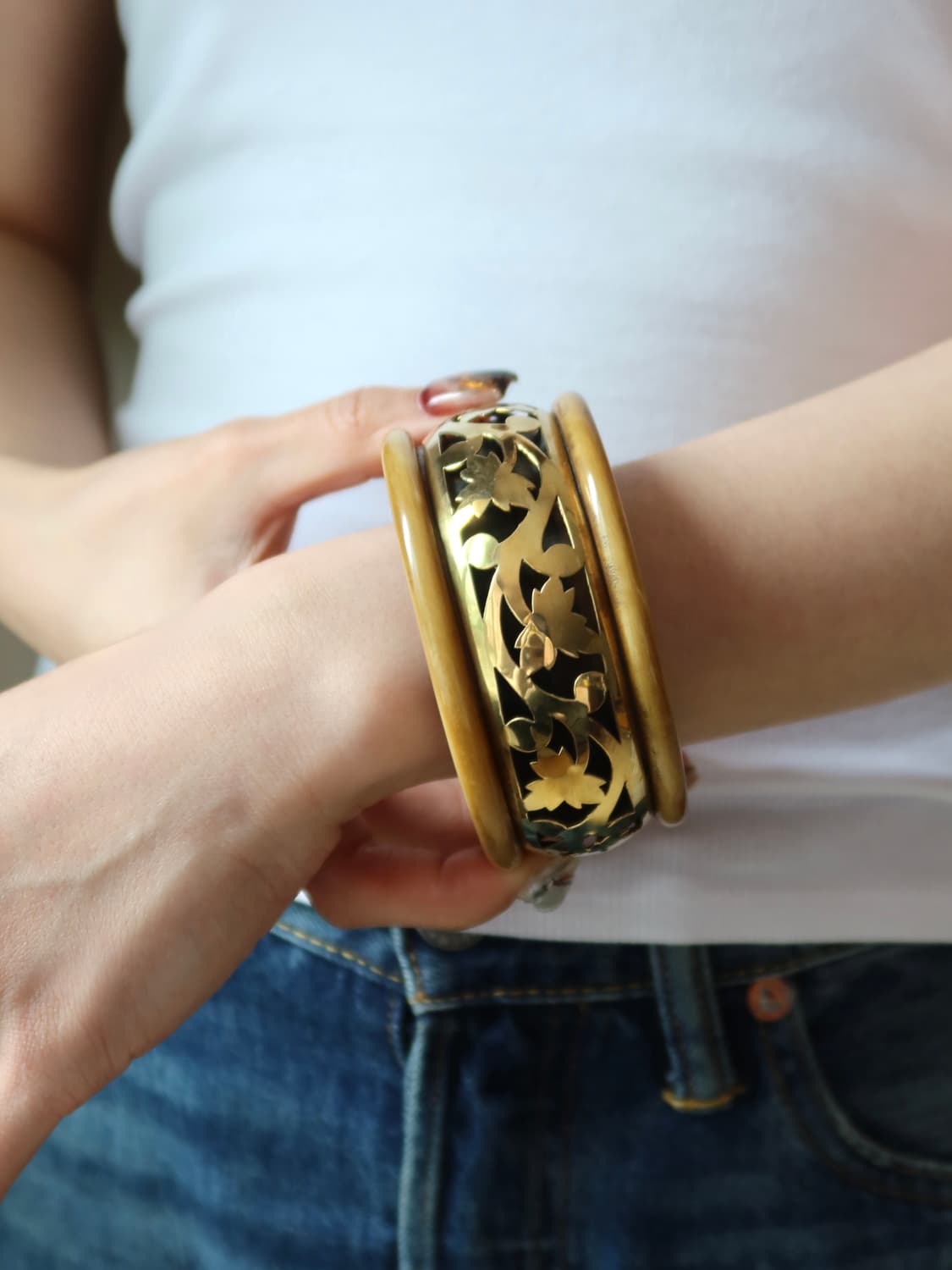 arabesque wide bangle 상품이미지2