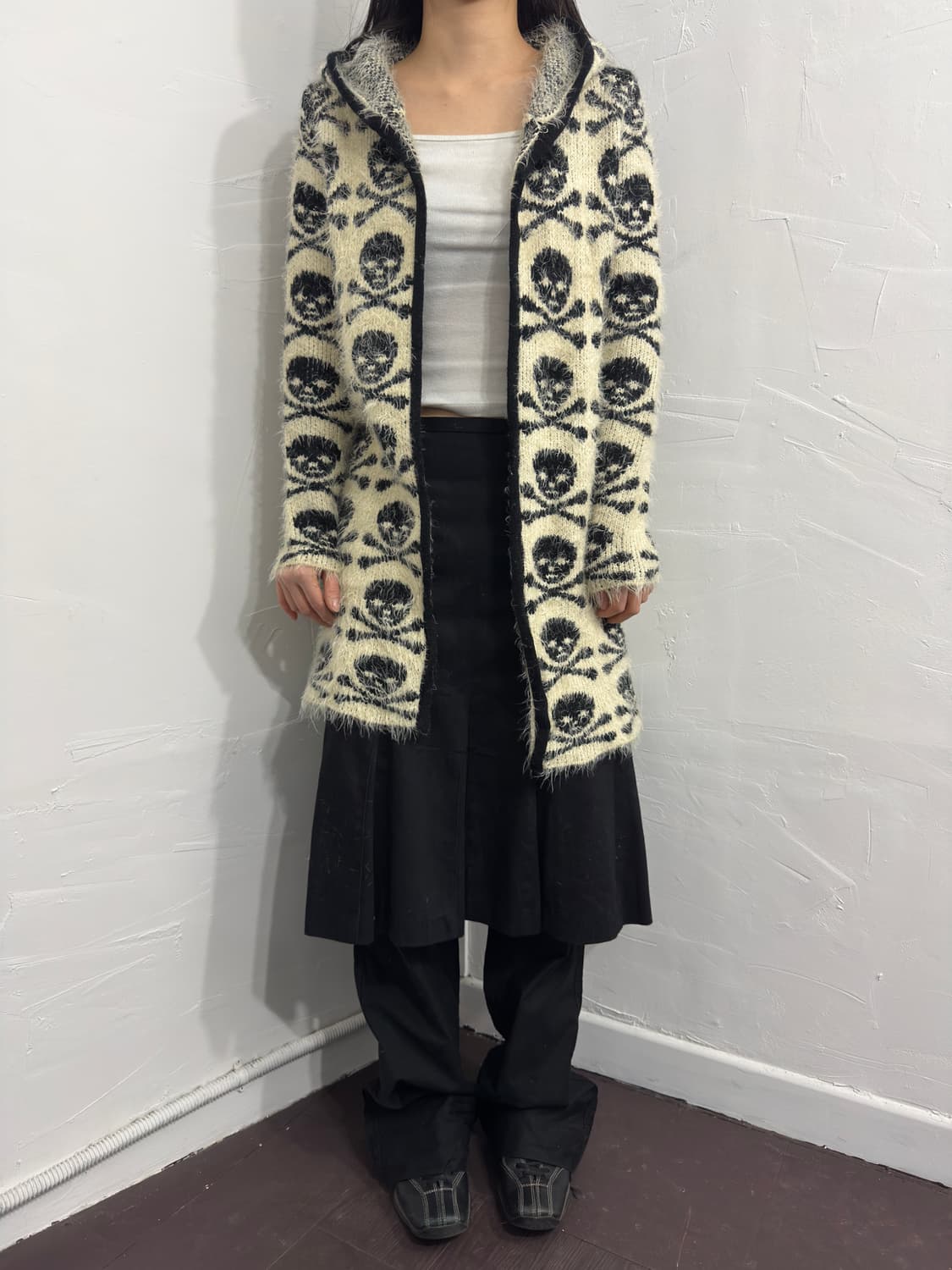 hollywood skull hood cardigan 상품이미지1