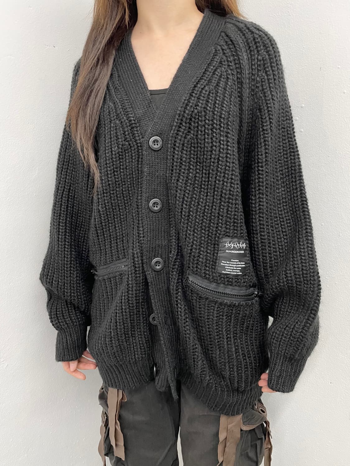 GUxUNDERCOVER 버튼 포켓 가디건 상품이미지3
