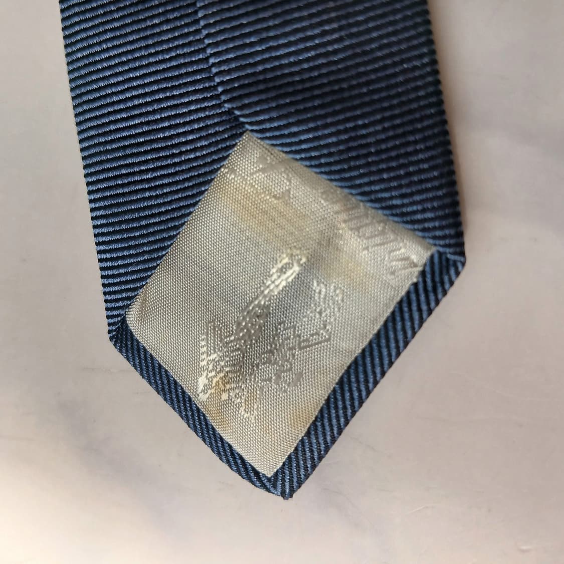 도미니크 프랑스 실크 블루 포인트 패턴 넥타이 7.8cm B등급 E769 상품이미지9