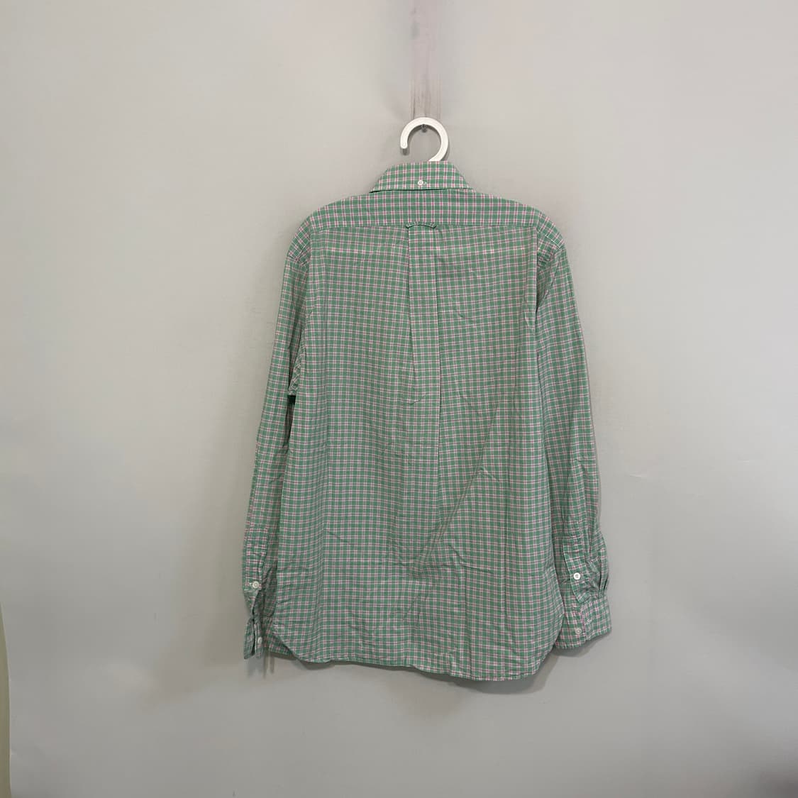 폴로 랄프로렌 빈티지 그린 체크 셔츠 M 남성 상품이미지3