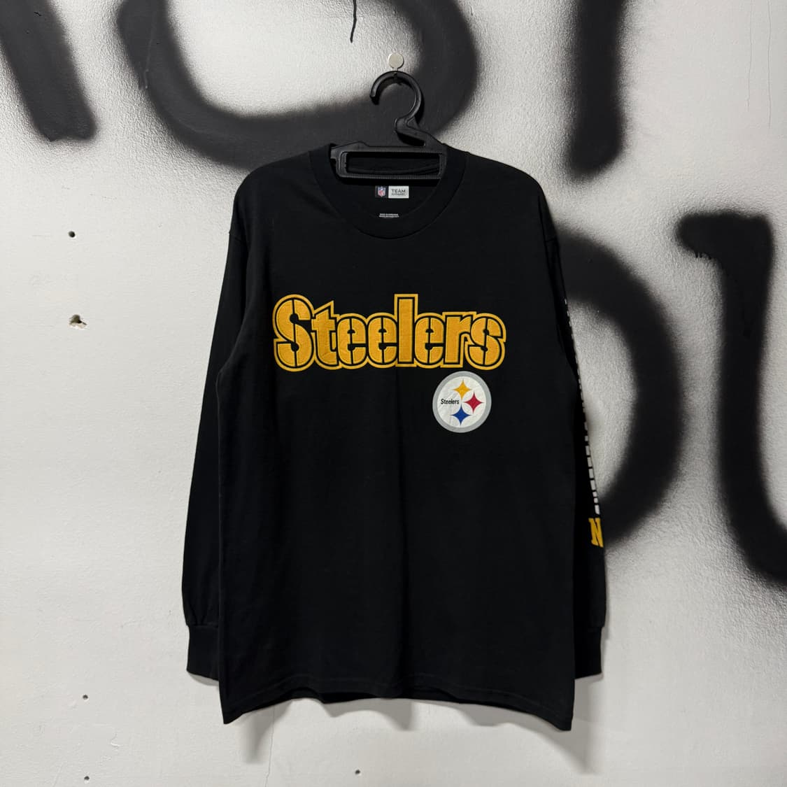 NFL 팀 피츠버그 스틸러스 입체 패치, 프린팅 롱슬리브 티셔츠 상품이미지1