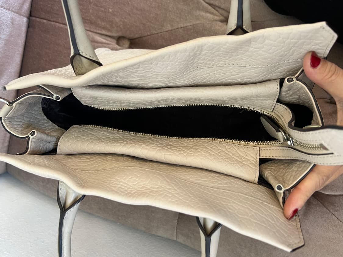 브루노말리 여성 베이지 소가죽 토트백 크로스백 상품이미지8